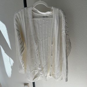NWT Hollister White Cardigan